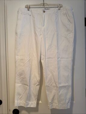 Classic White Cotton Chinos